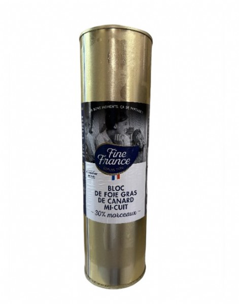 Bloc de Foie Gras de Pato 30% Trozo (Mi Cuit)
